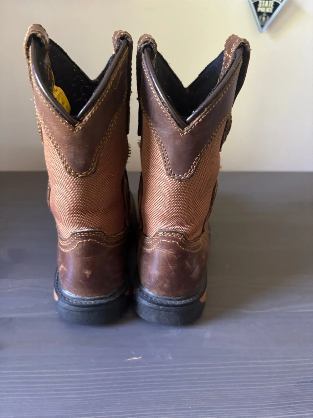 DP Work Boots in Brown and Tan
